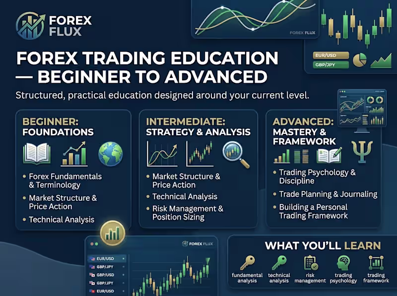 Cover image for Forex Trading Education — Beginner to Advanced