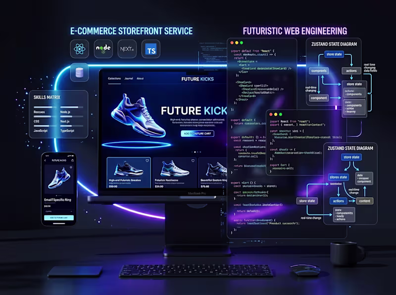 Cover image for Premium E-commerce Storefront Development (React/Next.js)