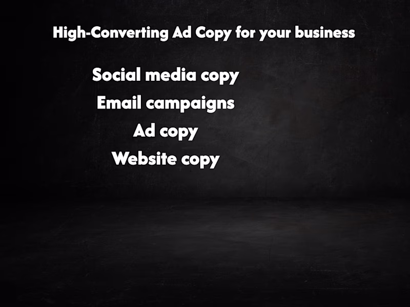 Cover image for High-Converting Ad Copy for your business