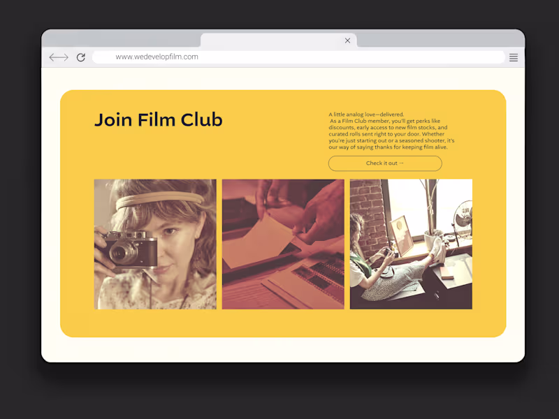 Cover image for We Develop Film