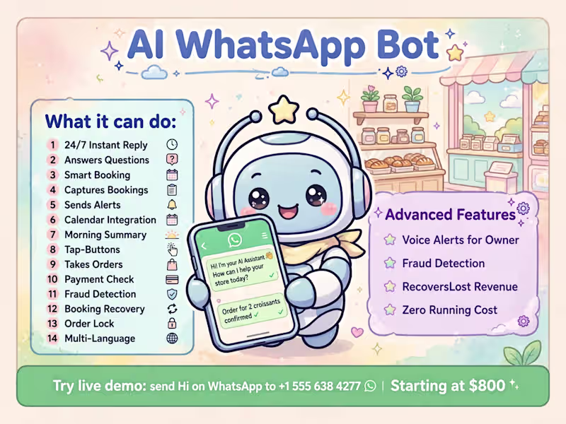 Cover image for AI WhatsApp Auto-Reply Bot