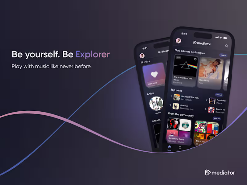 Cover image for Designing a music app for two distinct user groups