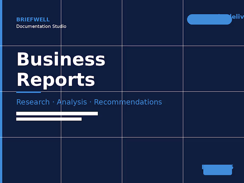 Cover image for Business Reports & Market Research