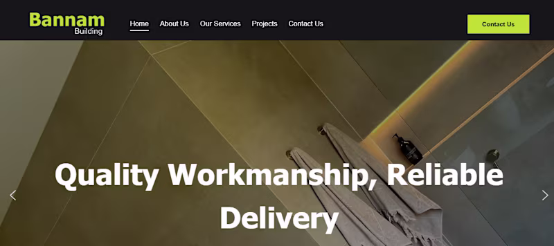 Cover image for Development of Bannam Building Corporate Website
