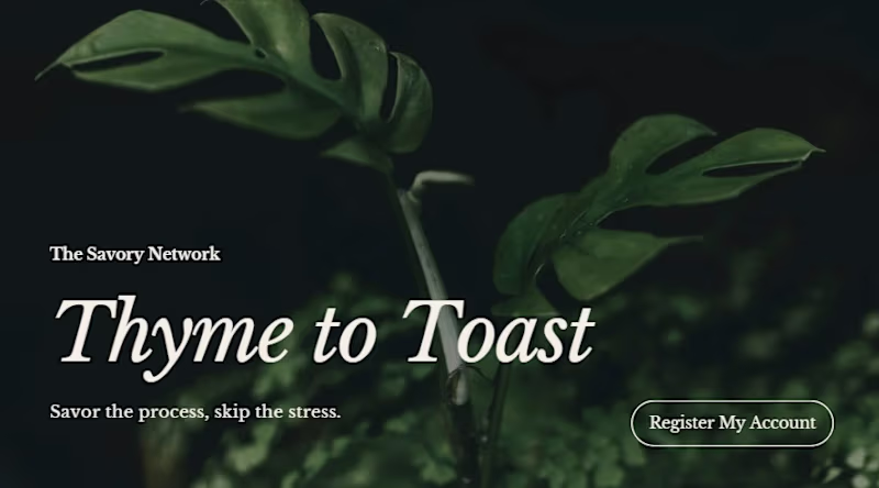 Cover image for Thyme to Toast work in