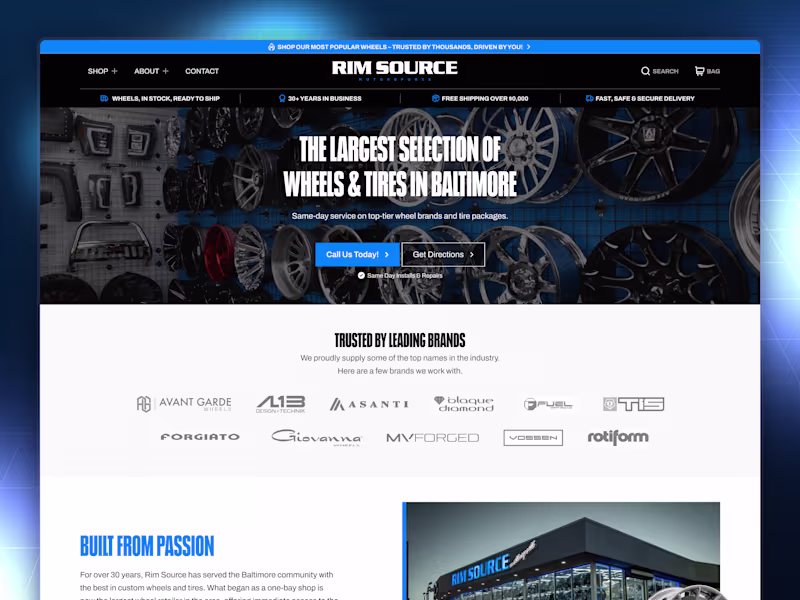 Cover image for Rim Source - Location Landing Page