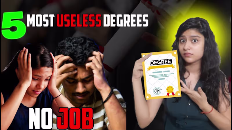 Cover image for 5 Most Useless❌️ DEGREES in India🤯 | Education & College Scam�…
