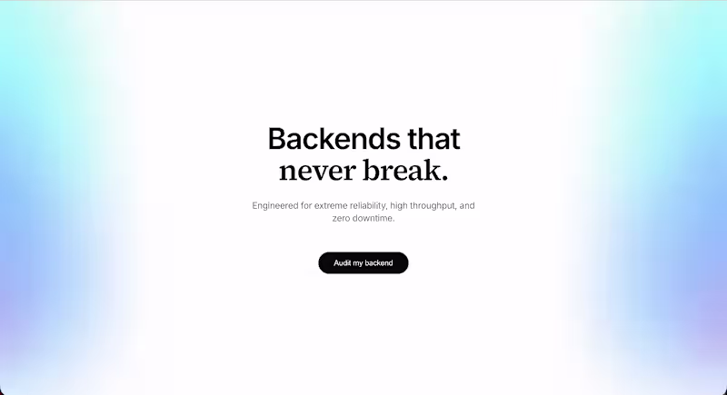 Cover image for Backend systems your team won't have to rebuild.