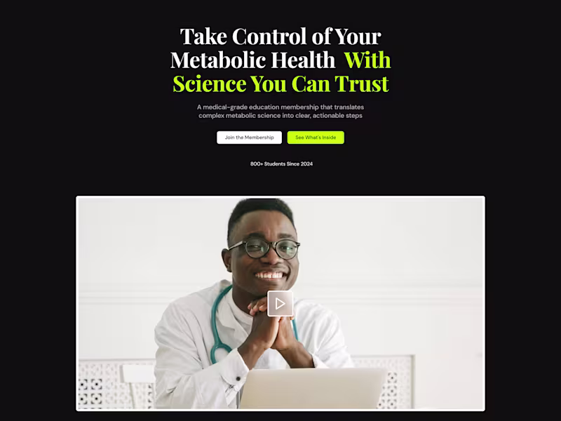 Cover image for Kajabi Metabolic Health Membership Platform