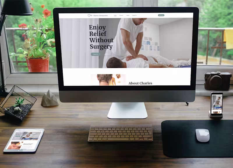 Cover image for WordPress Web Design - Charles Chiropractor