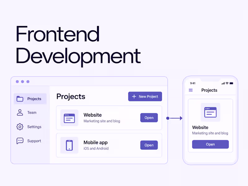 Cover image for Frontend Development & UI Implementation