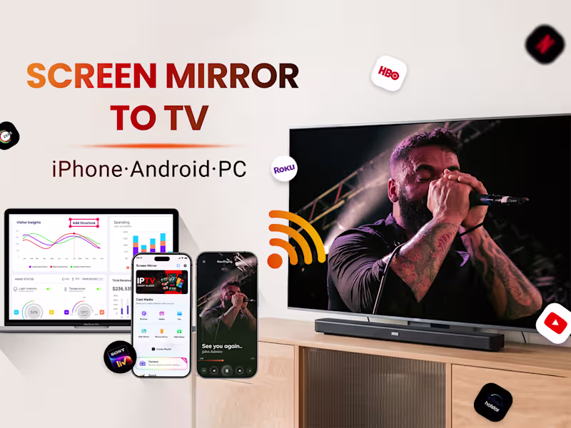 Cover image for Screen Mirroring Miracast App Development