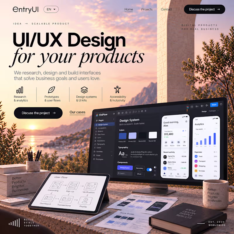 Cover image for UI/UX Product Design & Prototyping