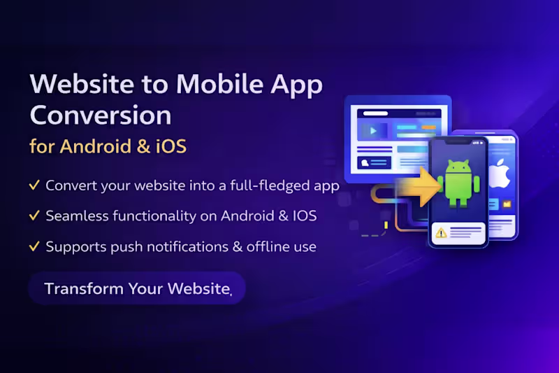 Cover image for Website to Mobile App Conversion