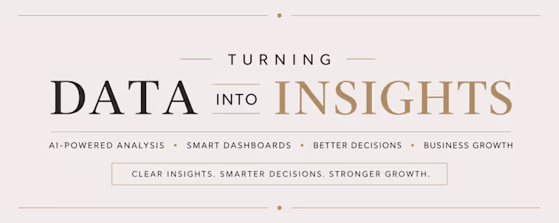 Cover image for AI-Powered Data Analysis & Dashboard Solutions