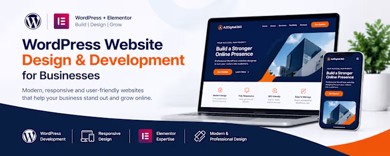 Cover image for WordPress Website Design & Development for Businesses