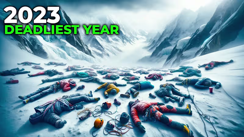 Cover image for How 2023 Became One of Mt. Everest's DEADLIEST Years Ever - You…