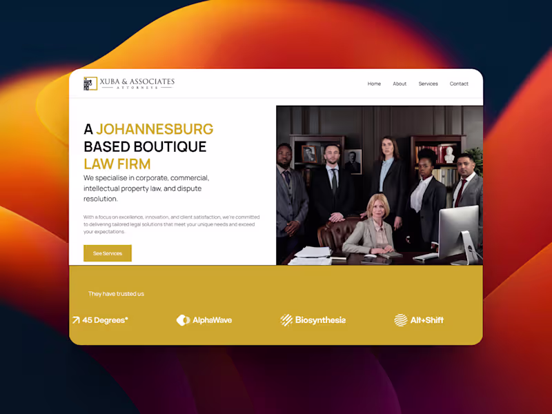 Cover image for Xuba & Associates Attorneys Website