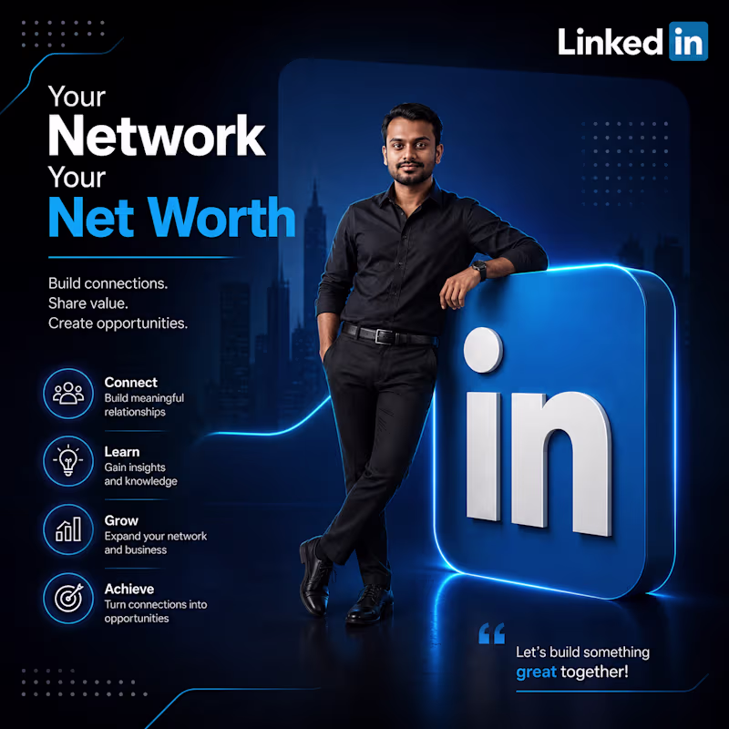 Cover image for Build Your Professional Network – LinkedIn Social Media Poster