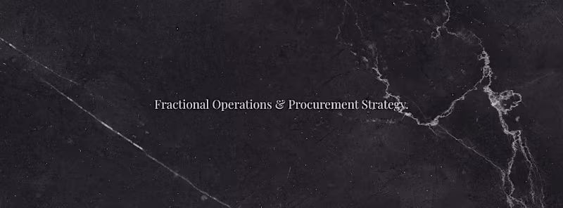 Cover image for Fractional Operations & Procurement Strategy