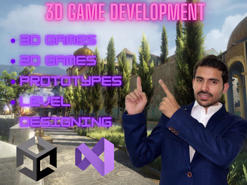 Cover image for I will develop 3D games in Unity