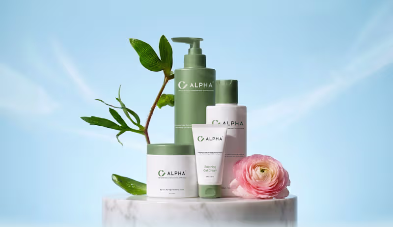 Cover image for ALPHA — Male Skin Care Brand Identity & Logo Design