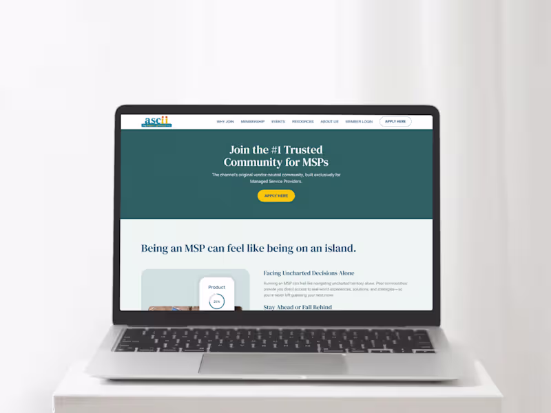 Cover image for The ASCII Group – MSP Community Platform Website Development