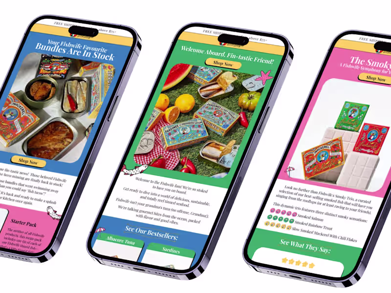 Cover image for Email and SMS Retention Marketing Campaign for Fishwife