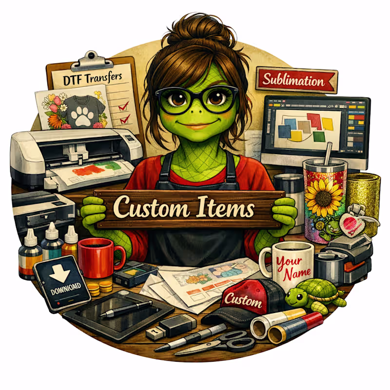 Cover image for The Crafty Turtle — Custom Character + Brand Identity