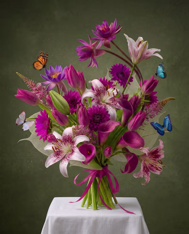 Cover image for Craft a Magenta Masterpiece with Our Floral Composition Tips