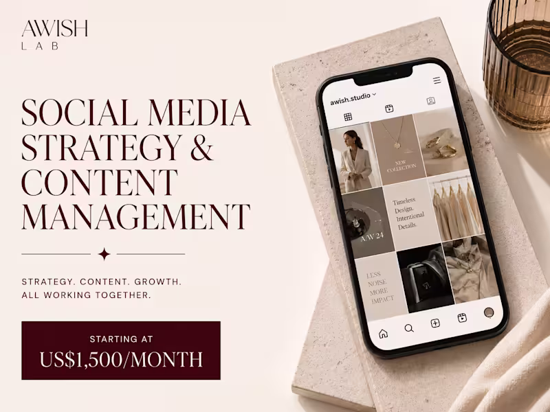 Cover image for Social Media Strategy & Content Management