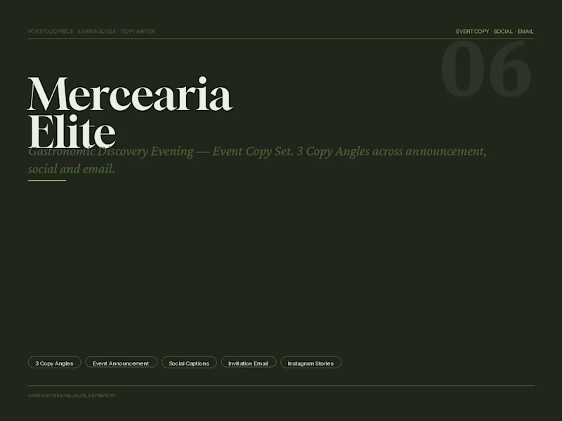 Cover image for Mercearia Elite — Gastronomic Event