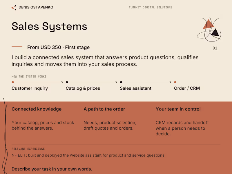 Cover image for Sales Systems