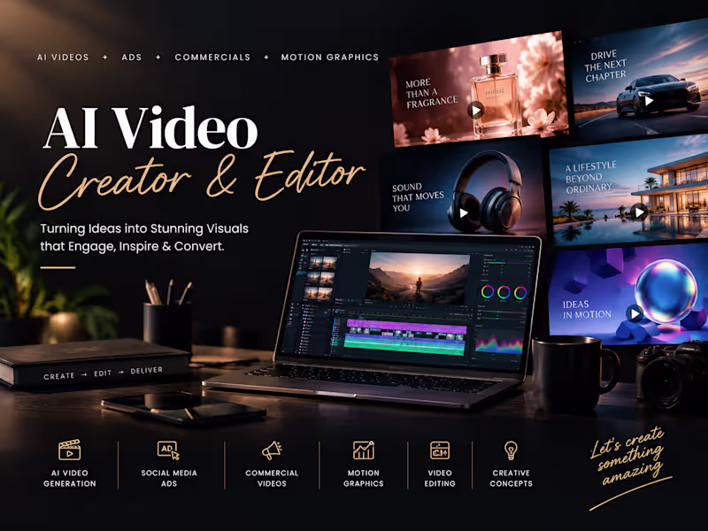 Cover image for AI Video Ads Specialist | AI Video Creator
