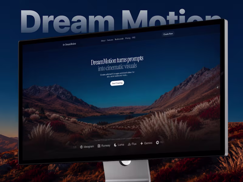 Cover image for Dream Motion · AI Image & Video Gen Template