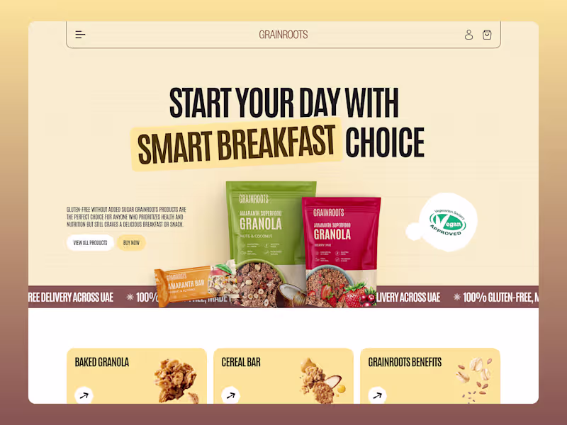 Cover image for GrainRoots Landing Page Design