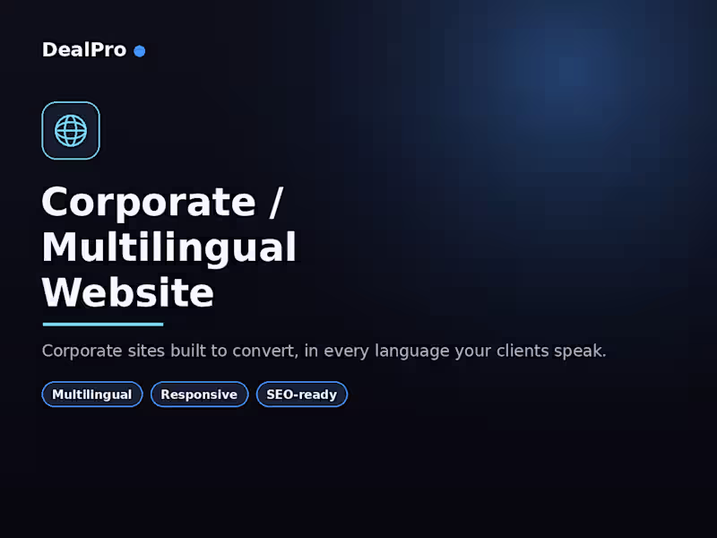 Cover image for Corporate / Multilingual Website