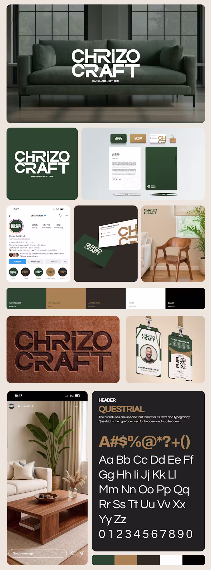 Cover image for Designed the logo and complete brand identity for Chrizo Cra...