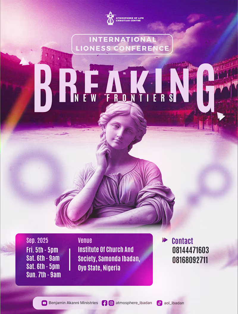 Cover image for Lioness Conference Flyer Design
