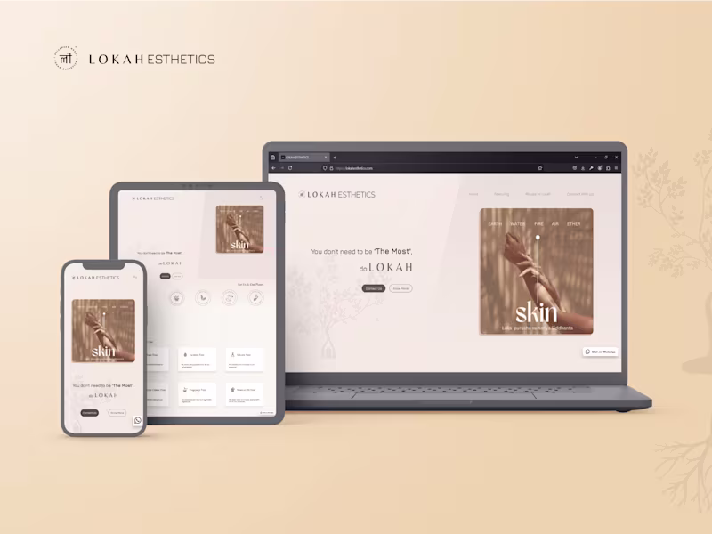 Cover image for Cosmetic Product Brand Landing Page Design & Development 