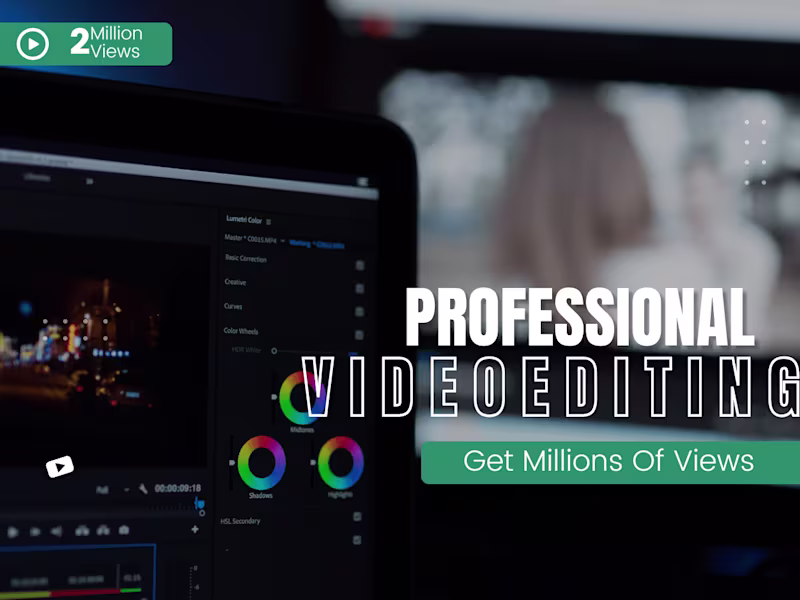 Cover image for Professional Video Editor With 4 Years Of Experience