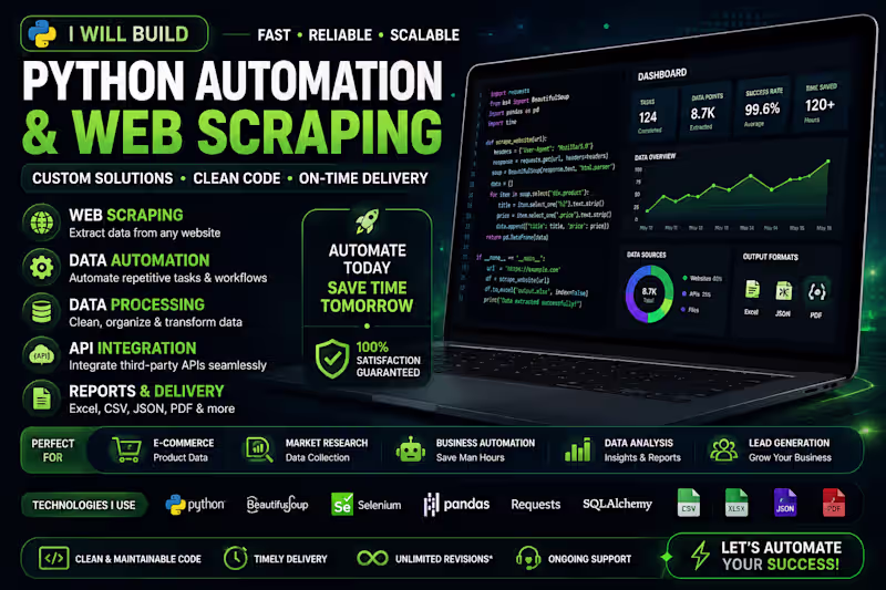 Cover image for Python Automation & Web Scraping