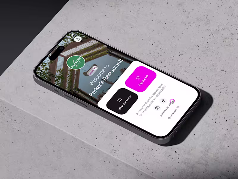 Cover image for Restaurant Payment Website & Mobile App Design | CirclePay