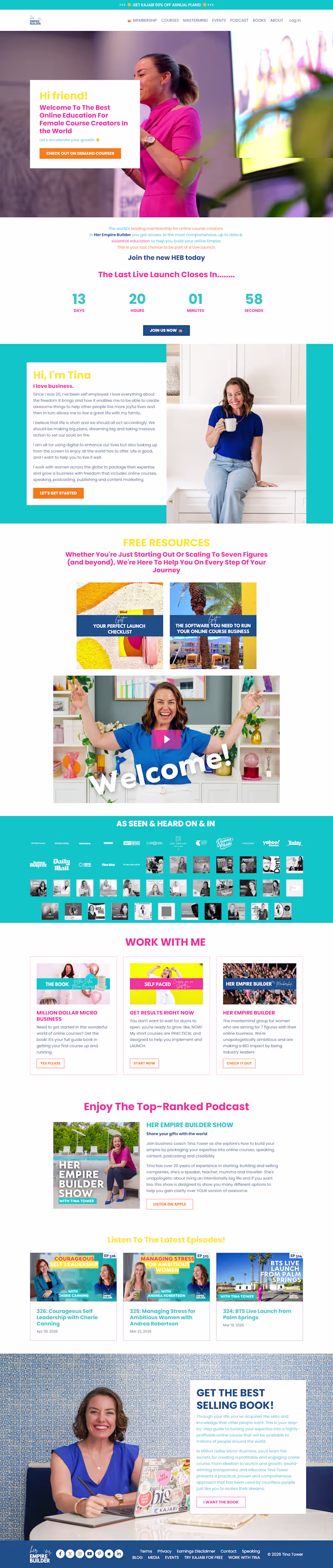 Cover image for Online education website design and
