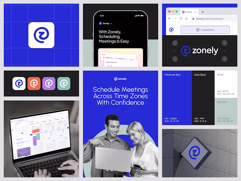 Cover image for Zonely - Appointment Booking | Branding & Visual Identity
