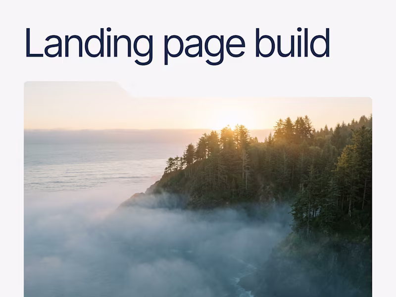 Cover image for Webflow Landing Page — Build Only, From Your Figma