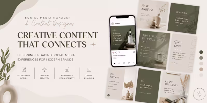 Cover image for Social Media Content Design for Modern Brands