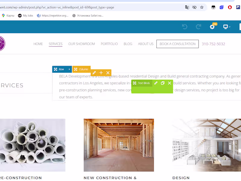 Cover image for Website for build company