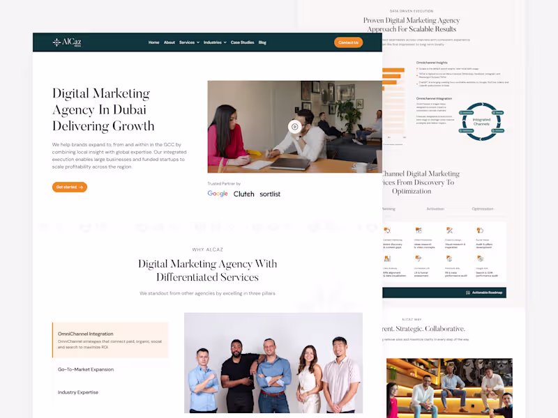 Cover image for Alcaz Media - Redesign Digital Marketing Agency Website