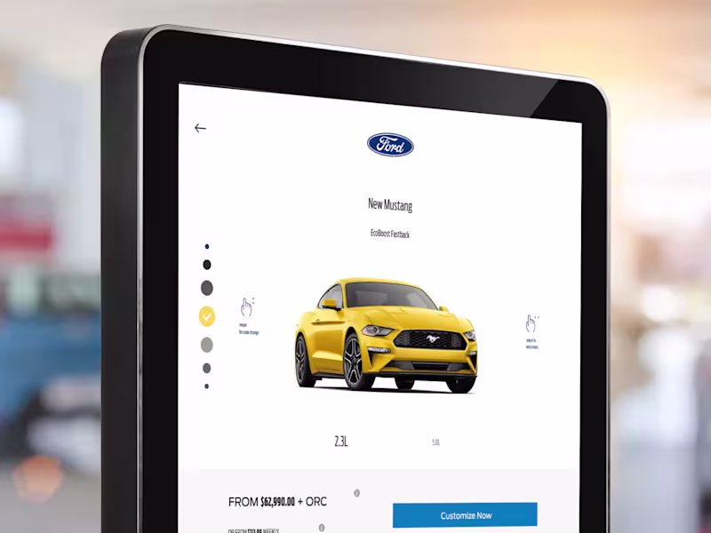 Cover image for Ford Interactive Kiosk UX/UI